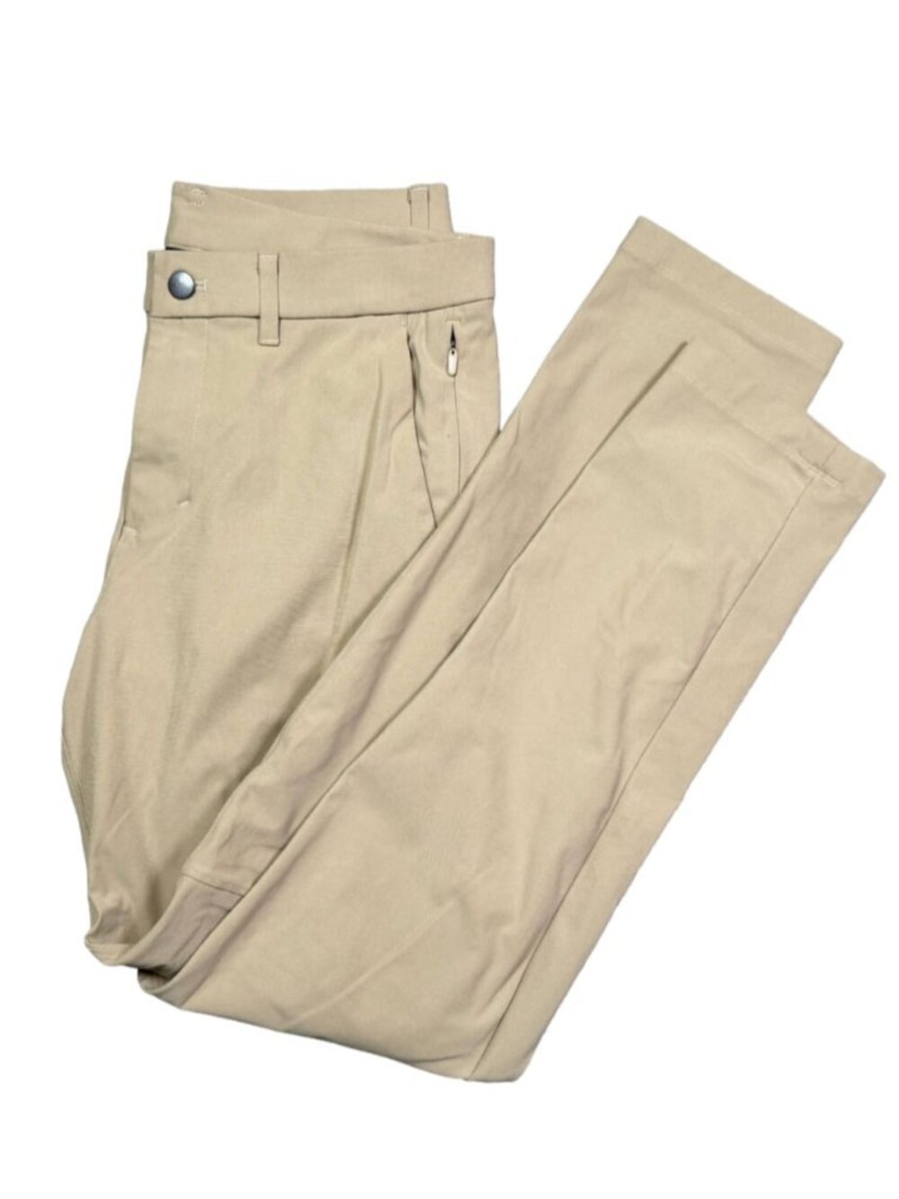 Lululemon ABC Pants Khaki Slim Fit Stretch Casual Tech Chino Mens Beige 31 Golf